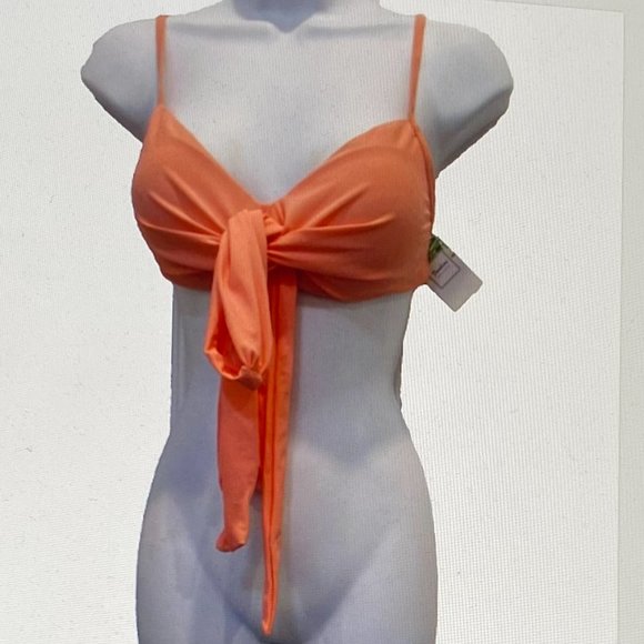 CUPSHIE FASHION COLLECTION BIKINI TOP LIGHT PEACH SMALL NWT - Picture 6 of 8